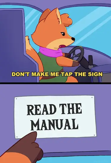 Just read the manual